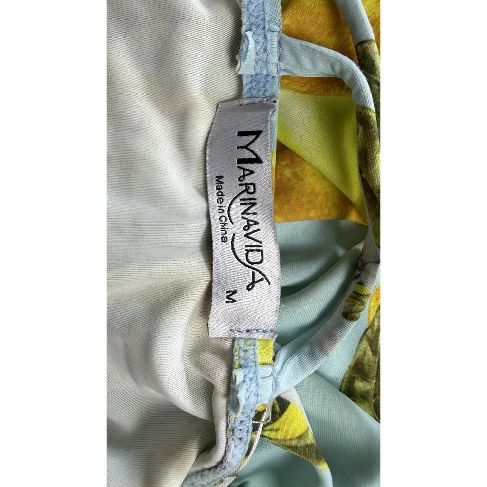 Marinavida Lemon Women' M One Piece Swimsuit‎ Crisscross Strap